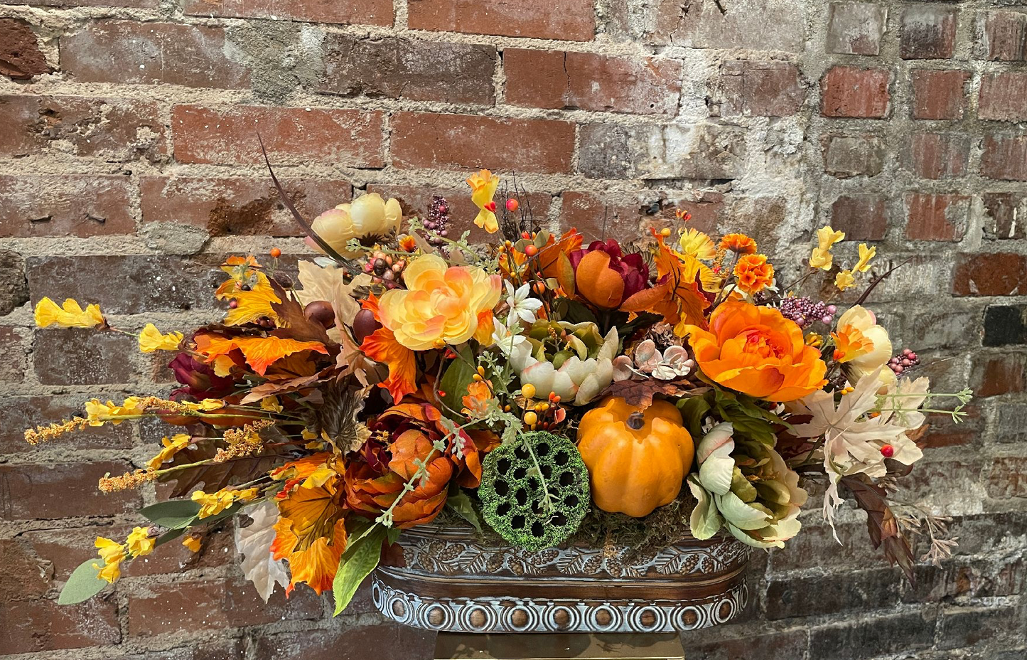 Faux Fall Centerpiece-26" x 15"