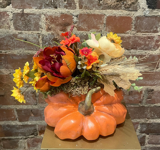 Faux Pumpkin Centerpiece