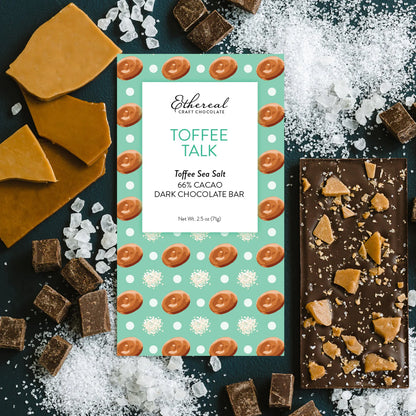 Ethereal Craft Chocolate - Toffee Talk Chocolate Bar